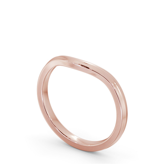 Ladies Plain Wedding Ring 18K Rose Gold - Yanis WBF60_RG_SIDE