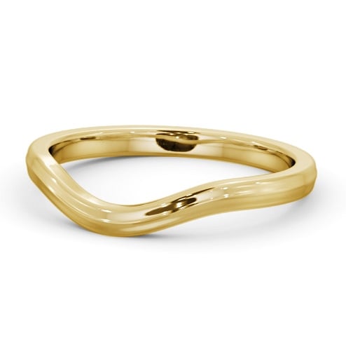 Ladies Plain Curved Wedding Ring 9K Yellow Gold WBF60_YG_THUMB2 