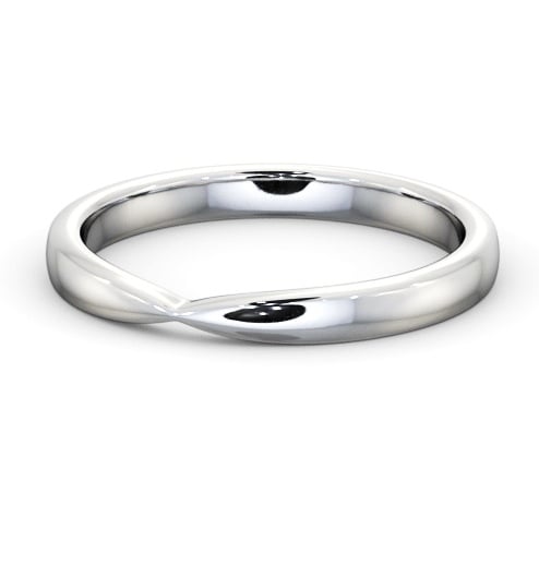  Ladies Plain Wedding Ring 18K White Gold - Darlene WBF61_WG_THUMB2 