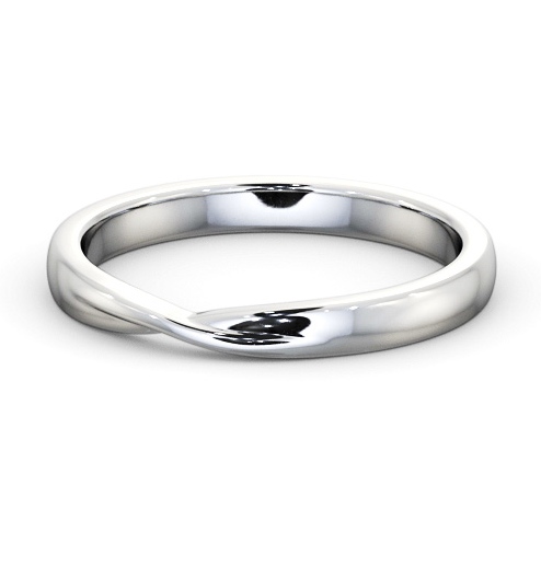  Ladies Plain Wedding Ring Platinum - Elara WBF62_WG_THUMB2 