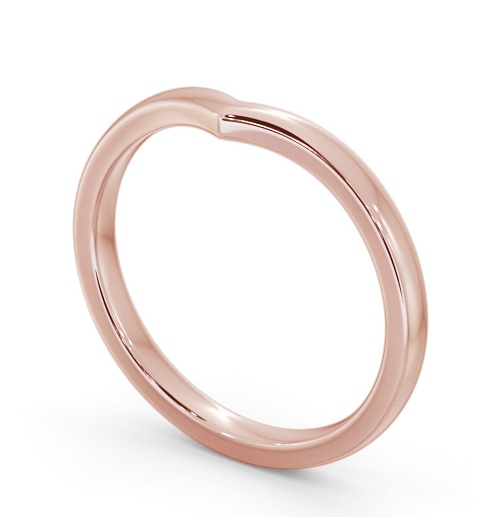Ladies Plain Wishbone Wedding Ring 18K Rose Gold WBF63_RG_THUMB1 