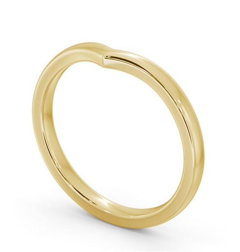 Ladies Plain Wishbone Wedding Ring 18K Yellow Gold WBF63_YG_THUMB1 