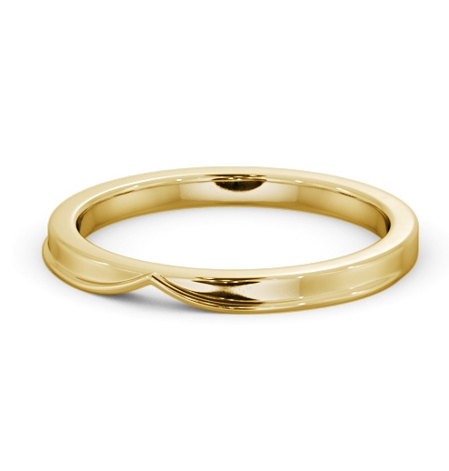  Ladies Plain Wedding Ring 18K Yellow Gold - Devante WBF64_YG_THUMB2 
