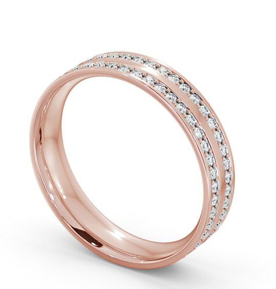 Mens Diamond 0.74ct Double Channel Set Wedding Ring 18K Rose Gold WBM12_RG_THUMB1 