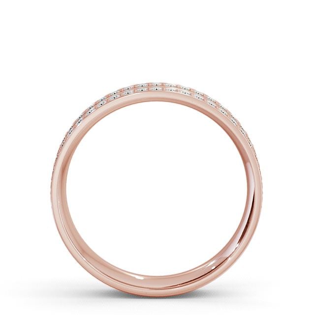 Mens Diamond 0.74ct Wedding Ring 9K Rose Gold - Tresta WBM12_RG_UP