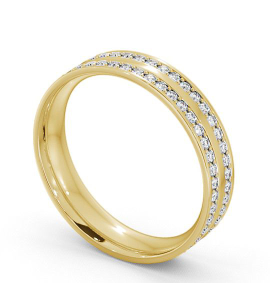  Mens Diamond 0.74ct Wedding Ring 9K Yellow Gold - Tresta WBM12_YG_THUMB1 