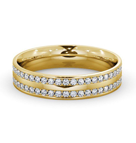  Mens Diamond 0.74ct Wedding Ring 18K Yellow Gold - Tresta WBM12_YG_THUMB2 