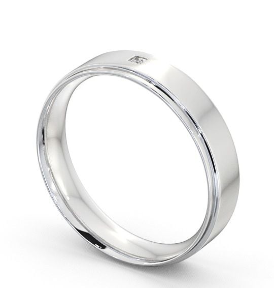  Mens Diamond Wedding Ring Platinum - Aldreth WBM13_WG_THUMB1 