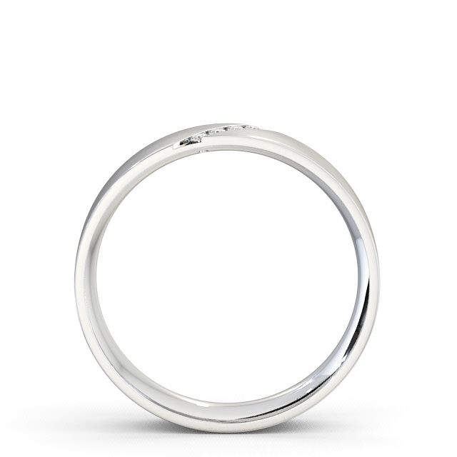 Mens Diamond 0.06ct Wedding Ring Platinum - Budleigh WBM14_WG_UP