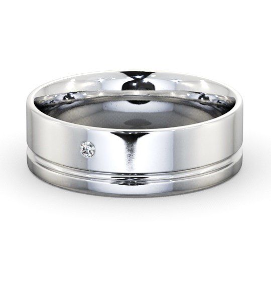  Mens Diamond Wedding Ring Platinum - Olney WBM15_WG_THUMB2 