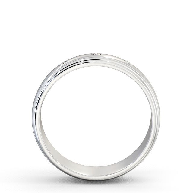Mens Diamond Wedding Ring Platinum - Sennen WBM16_WG_UP