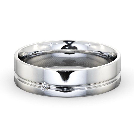  Mens Diamond Wedding Ring Platinum - Harley WBM19_WG_THUMB2 
