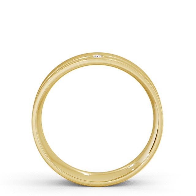 Mens Diamond Wedding Ring 9K Yellow Gold - Harley WBM19_YG_UP