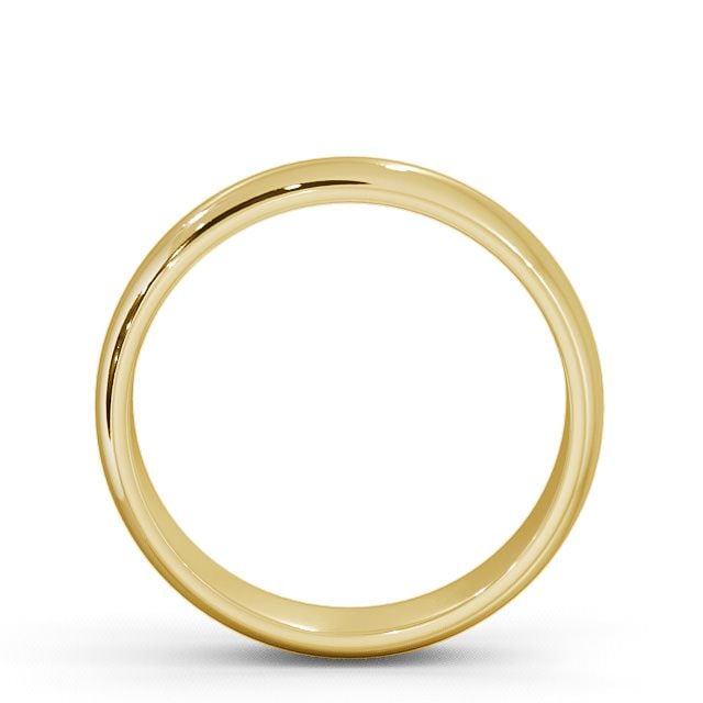 Mens Plain Wedding Ring 9K Yellow Gold - D-Shape WBM1_YG_UP