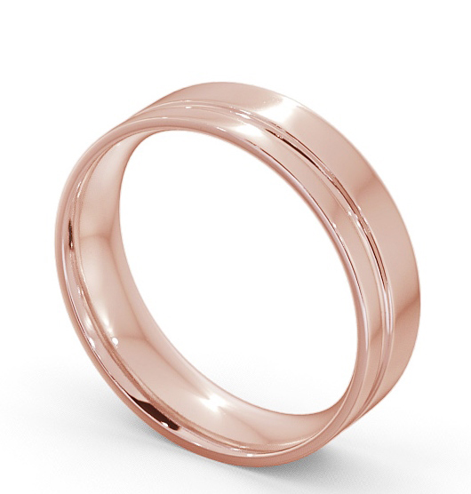 Mens Flat Court Side Groove Wedding Ring 18K Rose Gold WBM20_RG_THUMB1_1.jpg