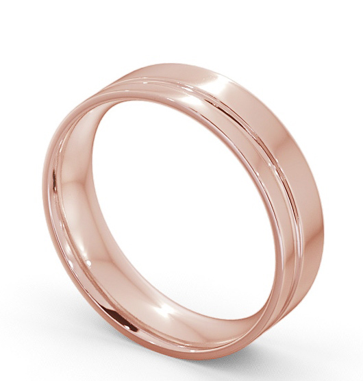 Mens Flat Court Side Groove Wedding Ring 9K Rose Gold WBM20_RG_THUMB1_2.jpg 