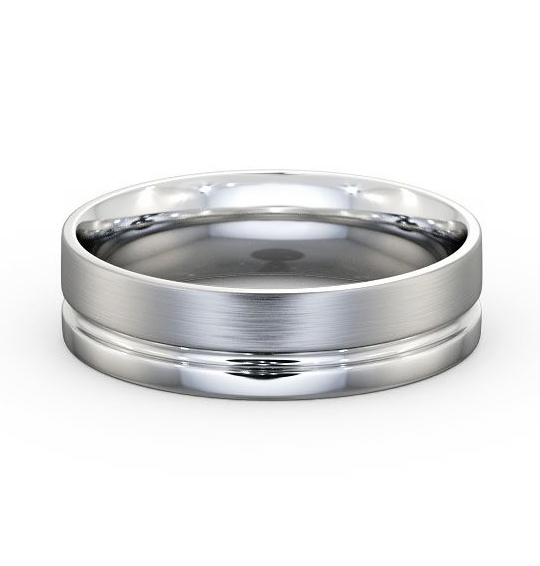 Mens Wedding Ring Flat Court Side Groove Brushed Effect (Matt) WBM20B_WG_THUMB2_2.jpg 