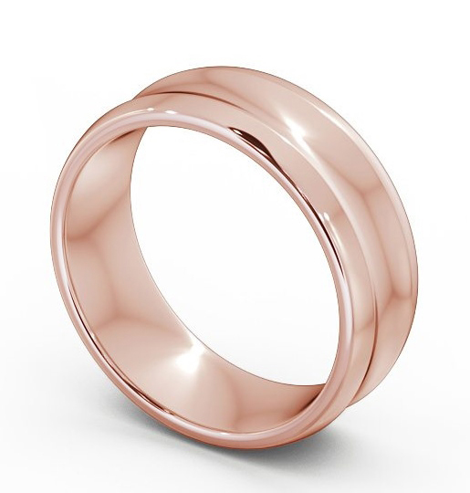 Mens Concave Wedding Ring 18K Rose Gold WBM21_RG_THUMB1_1.jpg