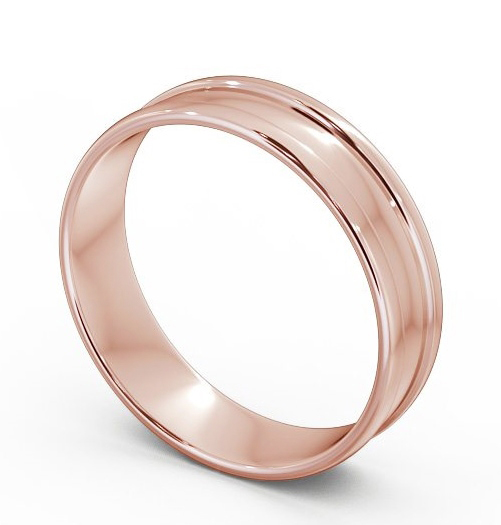  Mens Channel Wedding Ring 9K Rose Gold - Brede WBM22_RG_THUMB1 