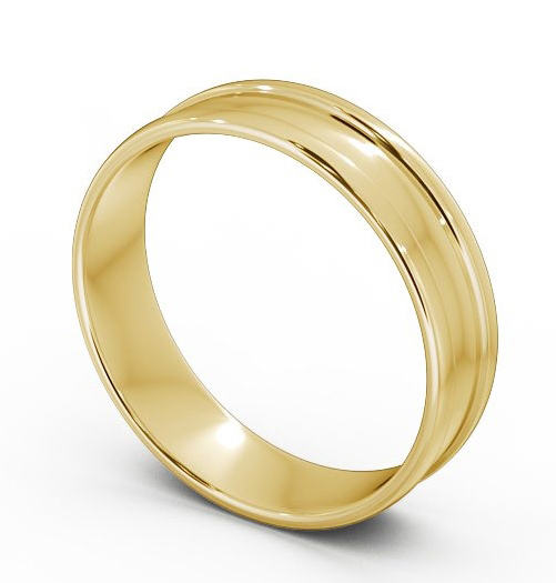 Mens Channel Wedding Ring 18K Yellow Gold - Brede WBM22_YG_THUMB1