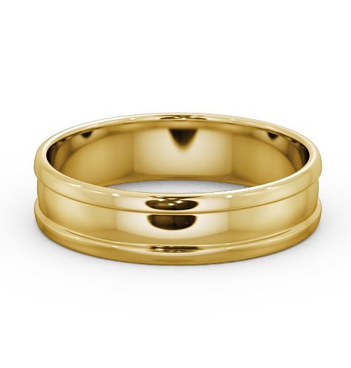  Mens Channel Wedding Ring 18K Yellow Gold - Brede WBM22_YG_THUMB2 
