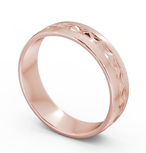 Mens Patterned Wedding Ring 9K Rose Gold WBM23_RG_THUMB1_2.jpg 