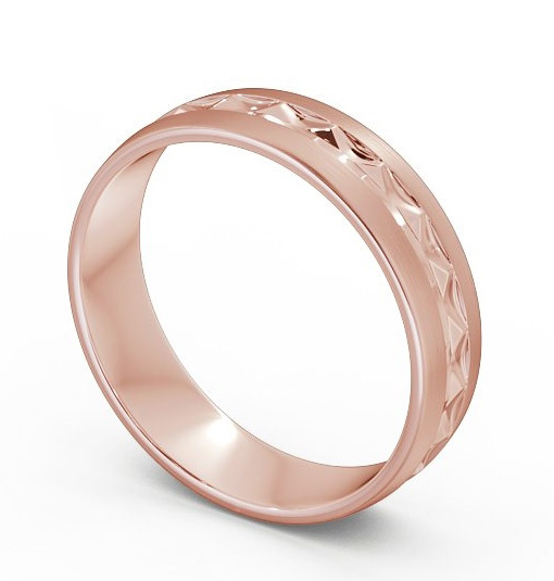 Mens Patterned Matt Finish Wedding Ring 9K Rose Gold WBM23B_RG_THUMB1_2.jpg 