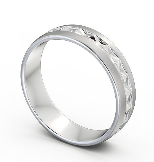 Mens Patterned Matt Finish Wedding Ring Platinum WBM23B_WG_THUMB1_4.jpg