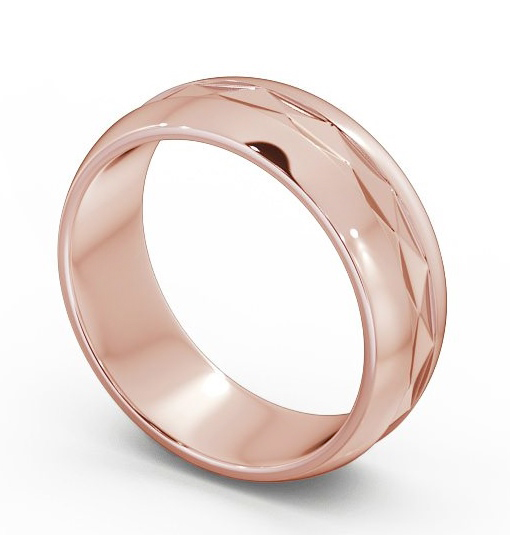 Mens Patterned Wedding Ring 9K Rose Gold WBM24_RG_THUMB1_2.jpg 