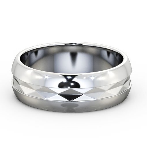  Mens Patterned Wedding Ring Platinum - Gilpin WBM24_WG_THUMB2 
