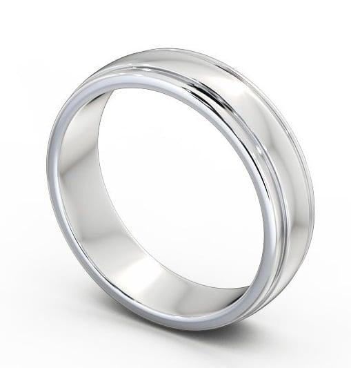 Mens Grooved Wedding Ring 18K White Gold WBM26_WG_THUMB1_1.jpg