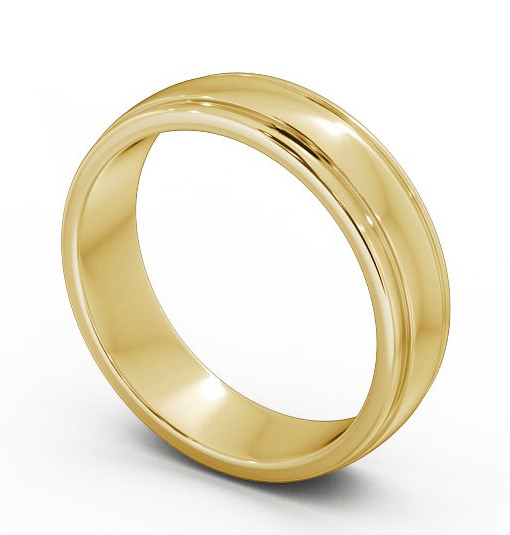 Mens Grooved Wedding Ring 18K Yellow Gold WBM26_YG_THUMB1_1.jpg 