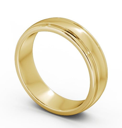 Mens Grooved Wedding Ring 9K Yellow Gold WBM26_YG_THUMB1_2.jpg 