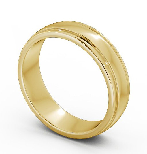 Mens Grooved Wedding Ring 9K Yellow Gold WBM26_YG_THUMB1_2.jpg