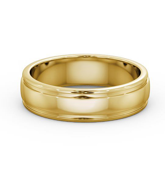 Halwell Mens Plain Wedding Ring Grooved Band WBM26_YG_THUMB2_1.jpg 