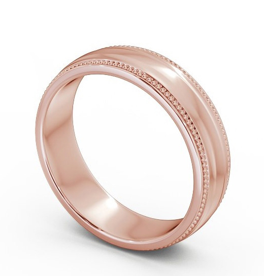 Mens Milgrain Wedding Ring 18K Rose Gold - Limbury WBM29_RG_THUMB1