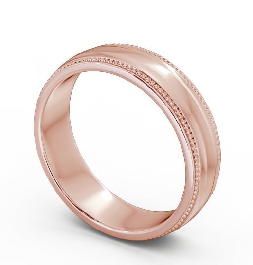 Mens Milgrain Wedding Ring 9K Rose Gold WBM29_RG_THUMB1_2.jpg