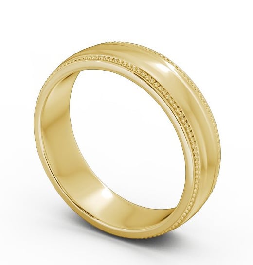  Mens Milgrain Wedding Ring 18K Yellow Gold - Limbury WBM29_YG_THUMB1 