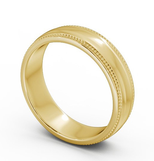  Mens Milgrain Wedding Ring 9K Yellow Gold - Limbury WBM29_YG_THUMB1 