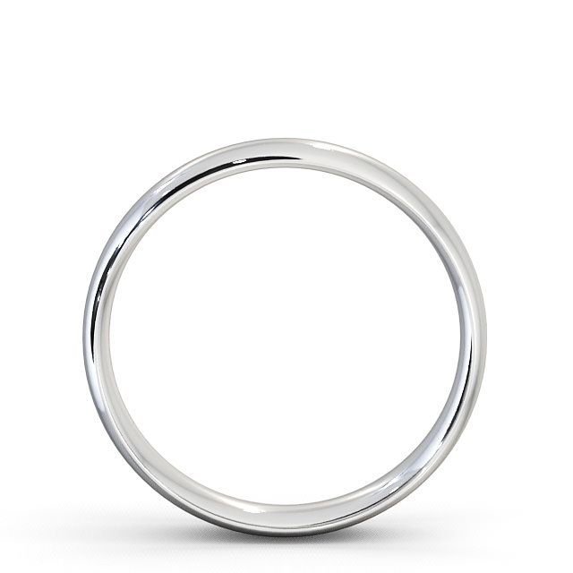 Mens Plain Wedding Ring Platinum - Traditional Court WBM2_WG_UP