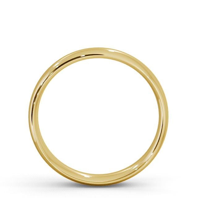Mens Plain Wedding Ring 9K Yellow Gold - Traditional Court WBM2_YG_UP