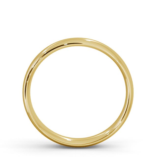 Mens Plain Wedding Ring 9K Yellow Gold - Traditional Court | Angelic ...