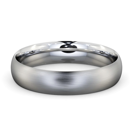  Mens Plain Wedding Ring Platinum - Traditional Court (Matt) WBM2B_WG_THUMB2 