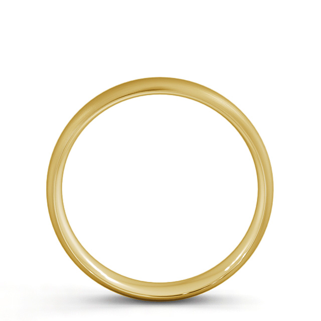 Mens Plain Wedding Ring 9K Yellow Gold - Traditional Court (Matt) WBM2B_YG_UP