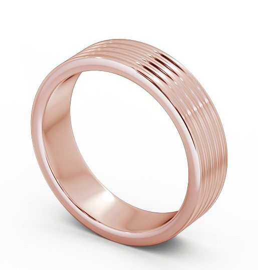 Mens Ribbed Wedding Ring 9K Rose Gold WBM31_RG_THUMB1_2.jpg 