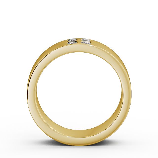 Mens Diamond 0.12ct Wedding Ring 9K Yellow Gold - Newton WBM32_YG_UP