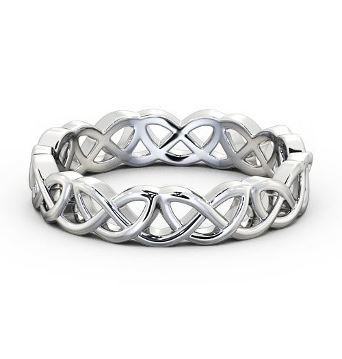  Mens Celtic Style Wedding Ring Platinum - Castan WBM33_WG_THUMB2 