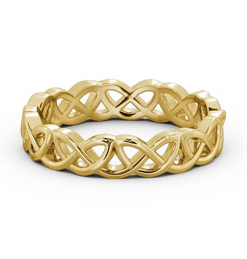  Mens Celtic Style Wedding Ring 18K Yellow Gold - Castan WBM33_YG_THUMB2 