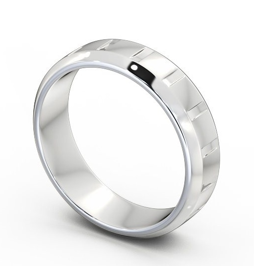 Mens Tapered Wedding Ring 9K White Gold WBM36_WG_THUMB1_1.jpg