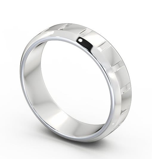  Mens Tapered Wedding Ring Platinum - Selson WBM36_WG_THUMB1 
